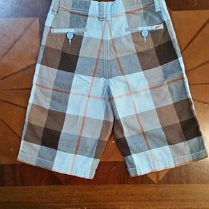 Van's plaid shortssize 14 boy's